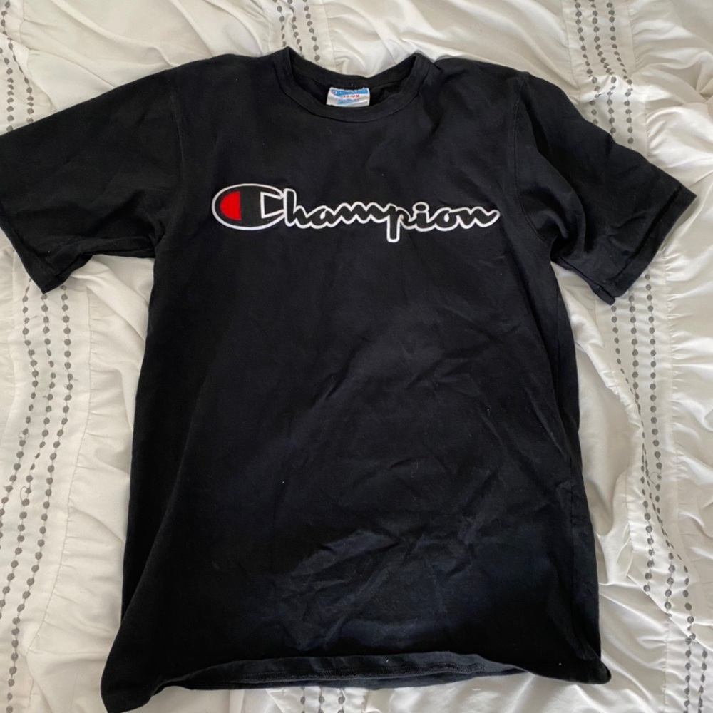 champion embroidered tee